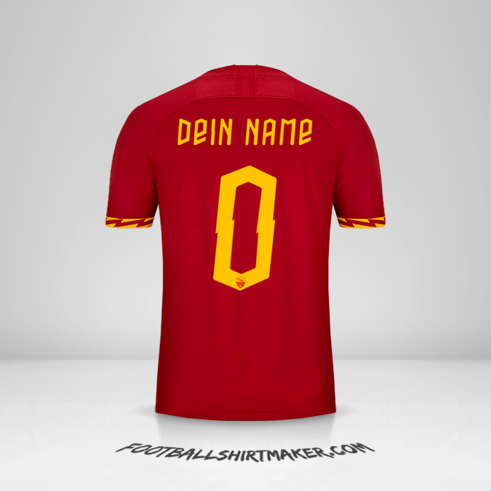Trikot AS Roma 2019/20 Cup -  dein name - 0