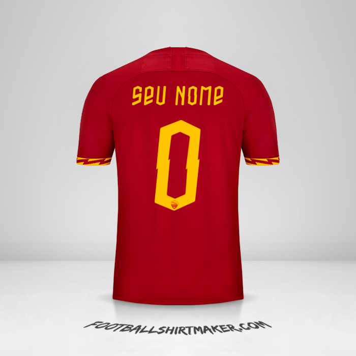 Camisa AS Roma Cup 2019/20 -  seu nome - 0