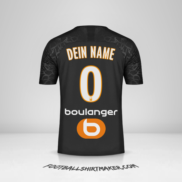 Trikot Olympique de Marseille 2019/20 III -  dein name - 0