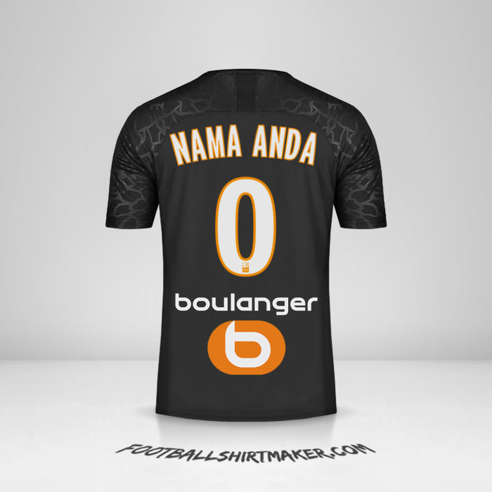 Jersey Olympique de Marseille 2019/20 III -  nama anda - 0