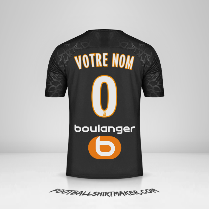Maillot Olympique de Marseille 2019/20 III -  votre nom - 0