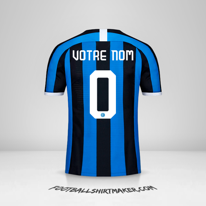 Maillot Inter Cup 2019/20 -  votre nom - 0
