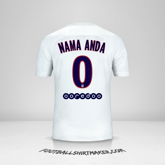 Jersey Paris Saint Germain 2019/20 III -  nama anda - 0