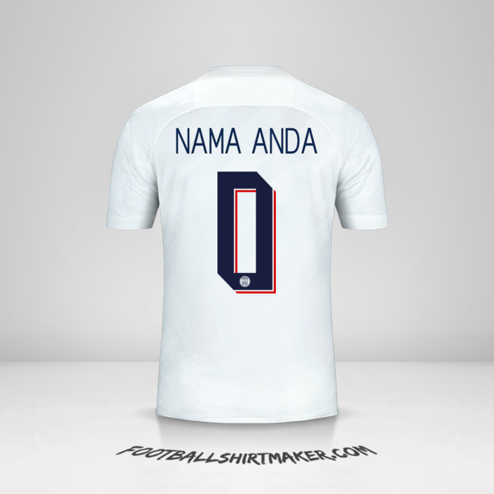 Jersey Paris Saint Germain 2019/20 Cup III -  nama anda - 0