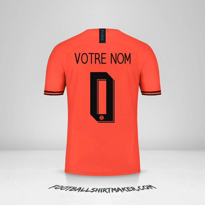 Maillot Paris Saint Germain 2019/20 Cup II -  votre nom - 0