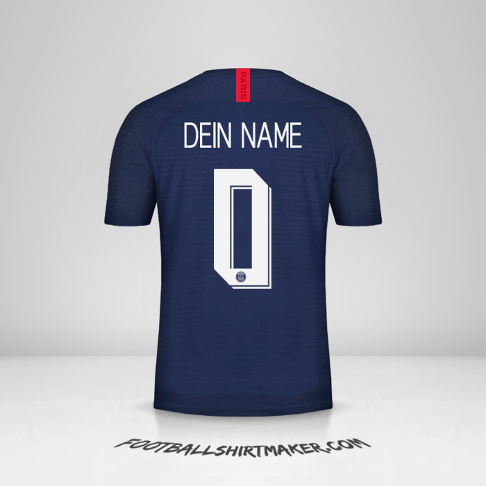 Trikot Paris Saint Germain Cup 2019/20 -  dein name - 0