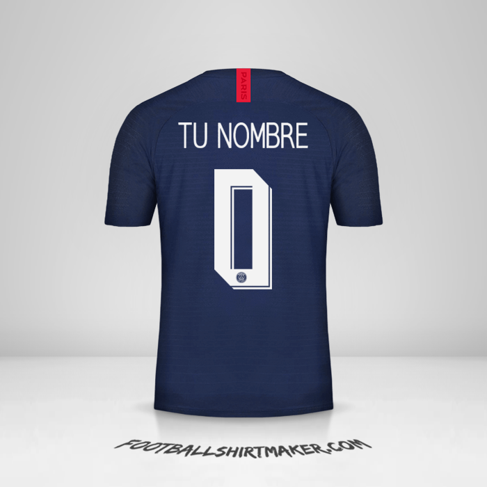 Jersey Paris Saint Germain 2019/20 Cup -  tu nombre - 0