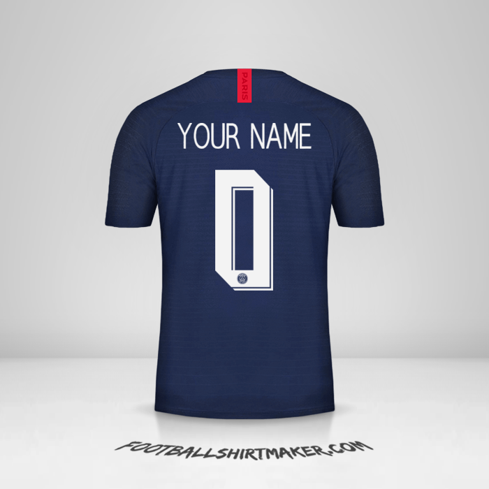 Shirt Paris Saint Germain 2019/20 Cup -  your name - 0