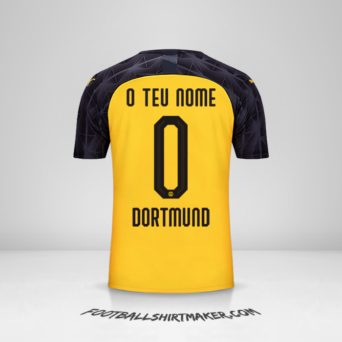 Camisola Borussia Dortmund Cup 2019/20 -  o teu nome - 0