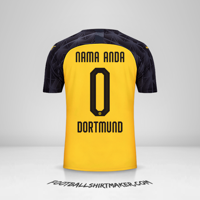 Jersey Borussia Dortmund 2019/20 Cup -  nama anda - 0