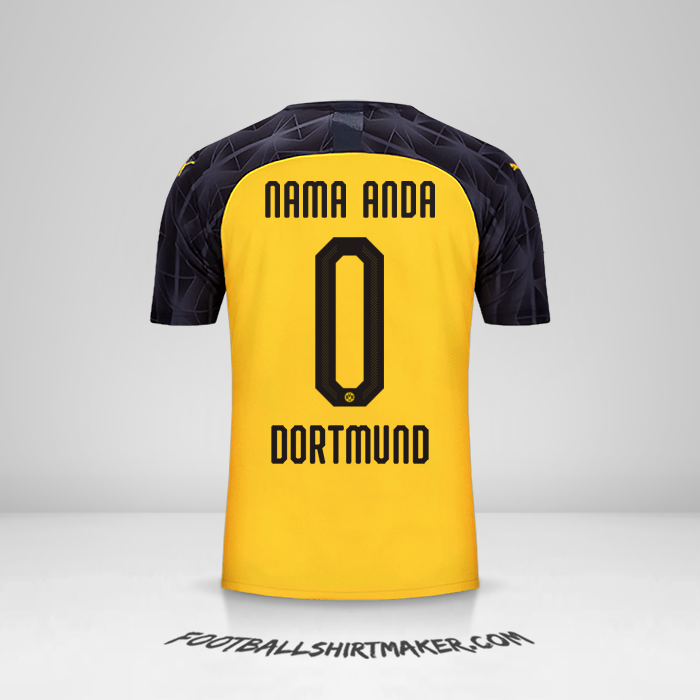 Jersey Borussia Dortmund Cup 2019/20 -  nama anda - 0