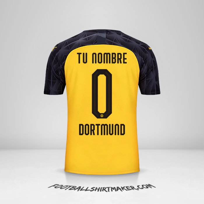 Camiseta Borussia Dortmund Cup 2019/20 -  tu nombre - 0