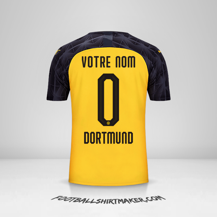 Maillot Borussia Dortmund Cup 2019/20 -  votre nom - 0