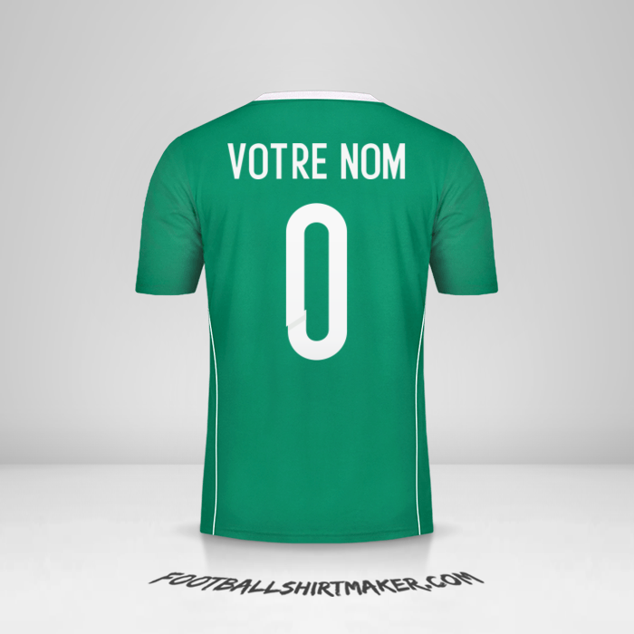 Maillot Algérie 2015 II -  votre nom - 0