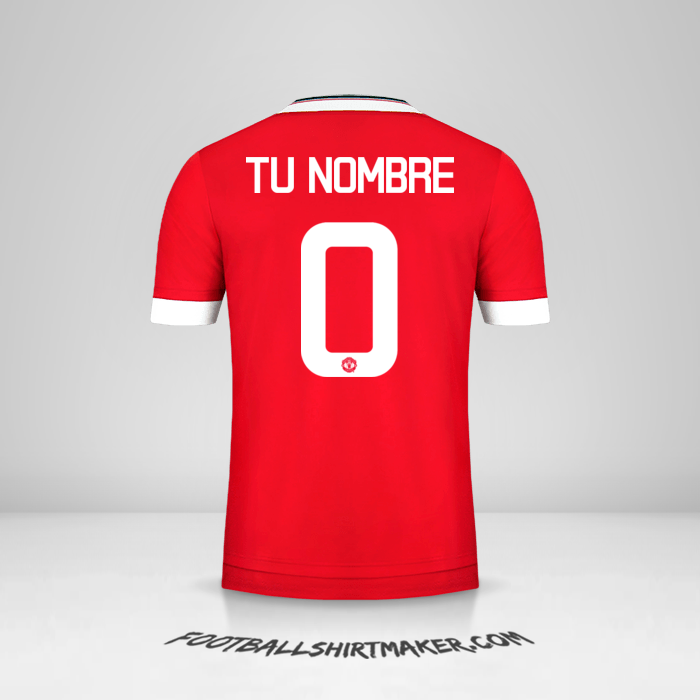 Camiseta Manchester United Cup 2015/16 -  tu nombre - 0