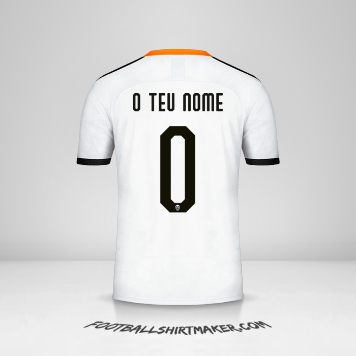 Camisola Valencia CF Cup 2019/20 -  o teu nome - 0