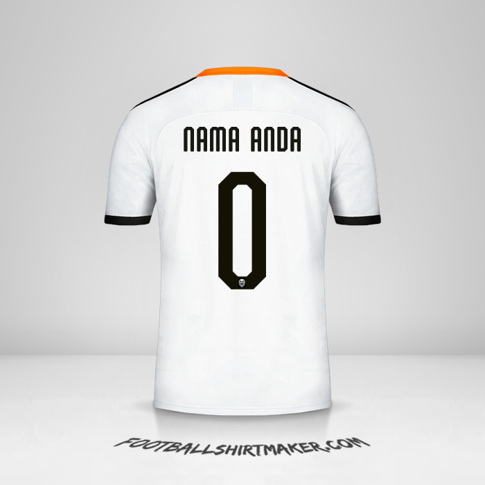 Jersey Valencia CF Cup 2019/20 -  nama anda - 0