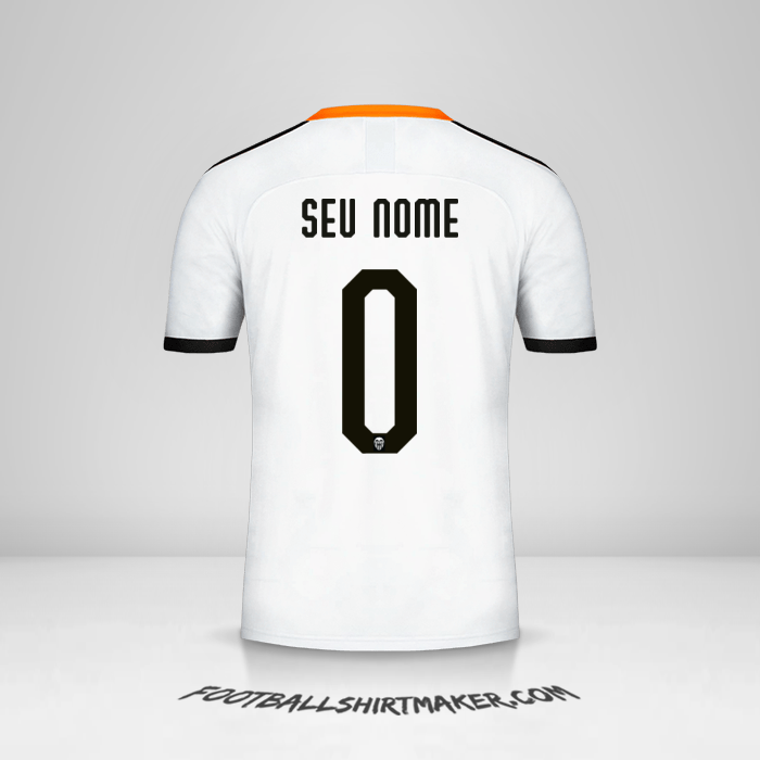 Camisa Valencia CF 2019/20 Cup -  seu nome - 0