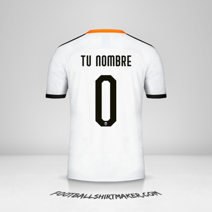 Camiseta Valencia CF 2019/20 Cup -  tu nombre - 0