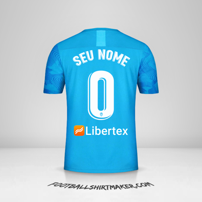 Camisa Valencia CF 2019/20 III -  seu nome - 0