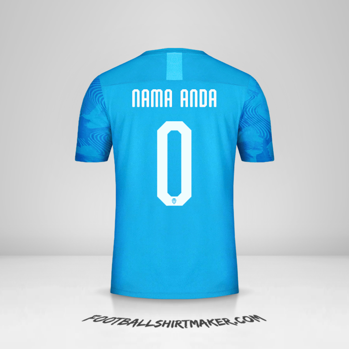 Jersey Valencia CF 2019/20 Cup III -  nama anda - 0