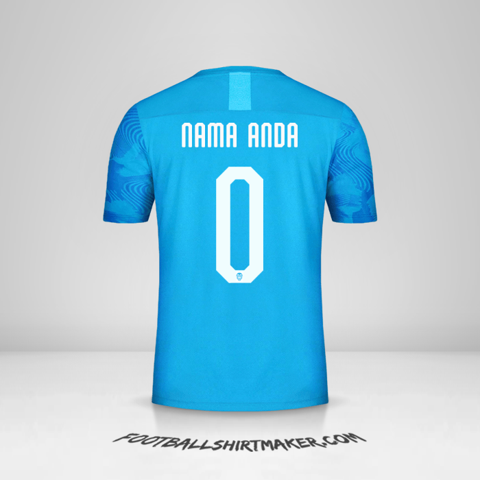 Jersey Valencia CF Cup 2019/20 III -  nama anda - 0