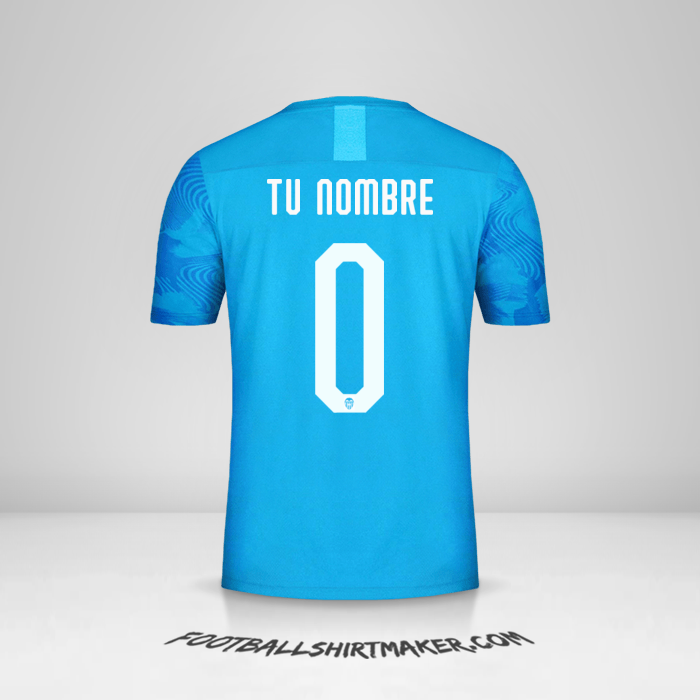 Camiseta Valencia CF 2019/20 Cup III -  tu nombre - 0