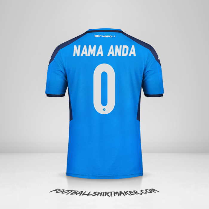 Jersey SSC Napoli Cup 2019/20 -  nama anda - 0