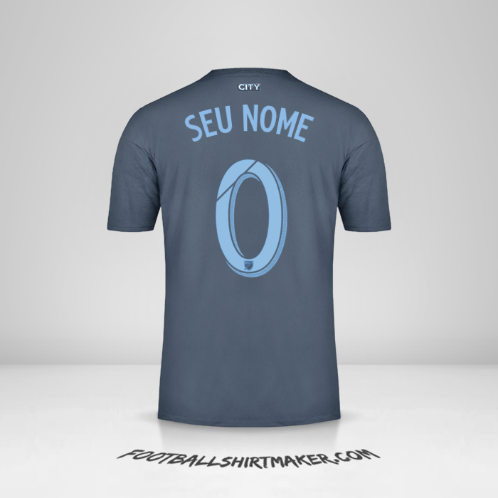 Camisa New York City FC 2018/19 II -  seu nome - 0