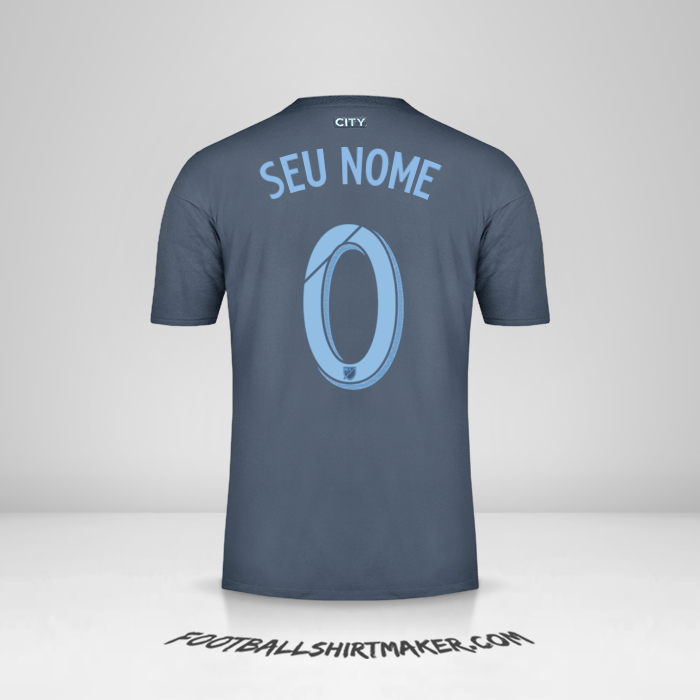 Camisa New York City FC 2018/19 II -  seu nome - 0