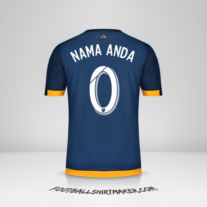 Jersey LA Galaxy 2015/2016 II -  nama anda - 0