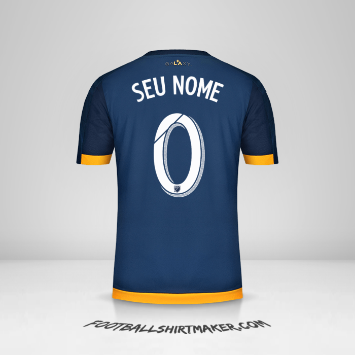 Camisa LA Galaxy 2015/2016 II -  seu nome - 0