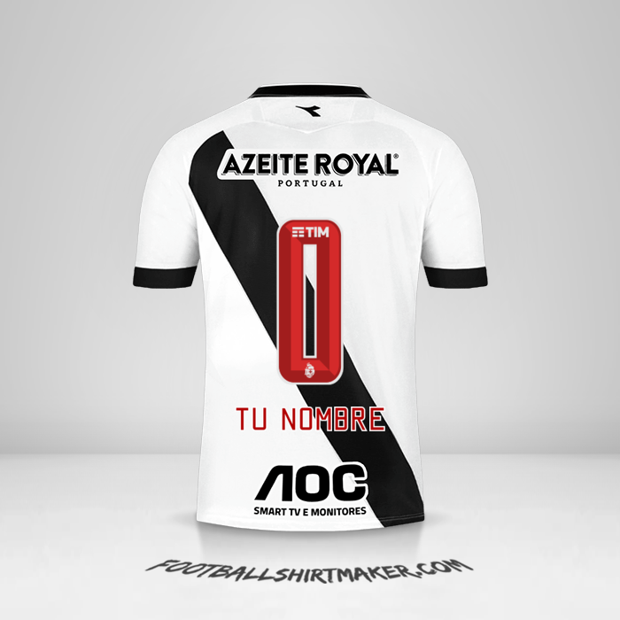 Camiseta Vasco da Gama 2019/20 II -  tu nombre - 0