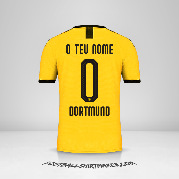 Camisola Borussia Dortmund Cup 2019/20 I -  o teu nome - 0