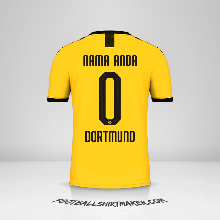 Jersey Borussia Dortmund 2019/20 Cup I -  nama anda - 0