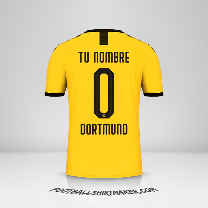 Camiseta Borussia Dortmund Cup 2019/20 I -  tu nombre - 0