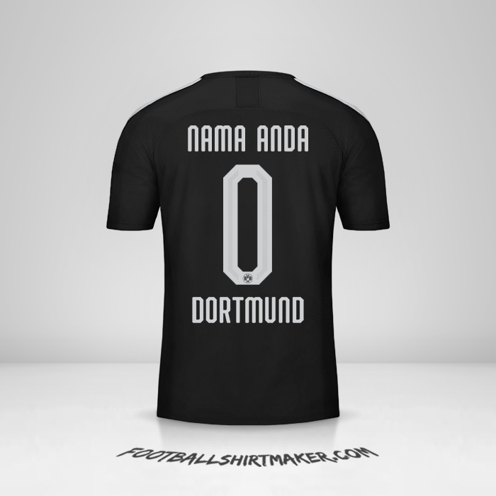 Jersey Borussia Dortmund Cup 2019/20 II -  nama anda - 0
