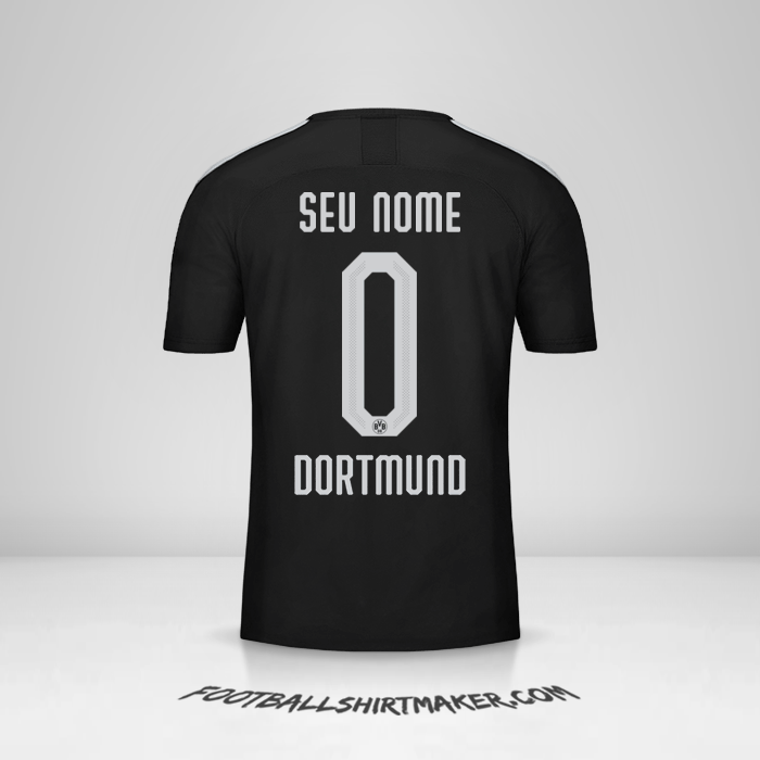 Camisa Borussia Dortmund Cup 2019/20 II -  seu nome - 0
