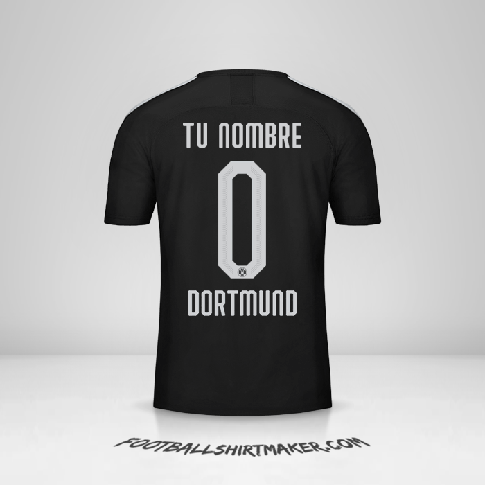 Camiseta Borussia Dortmund Cup 2019/20 II -  tu nombre - 0