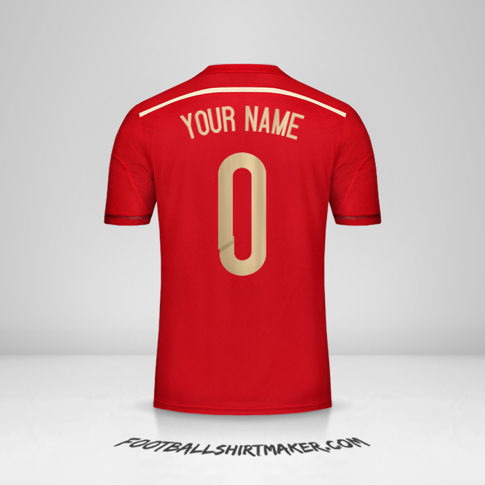 Jersey Spain 2014 -  your name - 0
