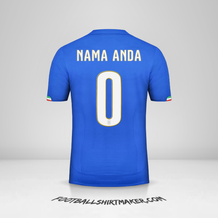 Jersey Italia 2014 -  nama anda - 0