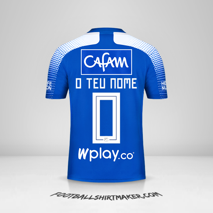 Camisola Millonarios FC 2020 -  o teu nome - 0