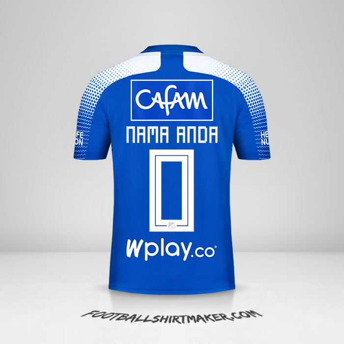 Jersey Millonarios FC 2020 -  nama anda - 0