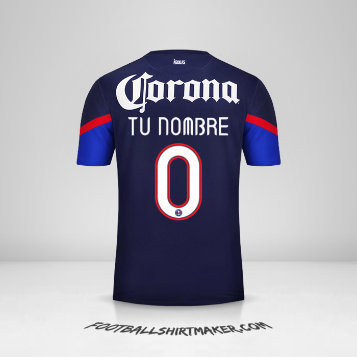 Camiseta Club America 2012/13 II -  tu nombre - 0