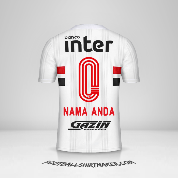 Jersey Sao Paulo FC 2020/21 -  nama anda - 0