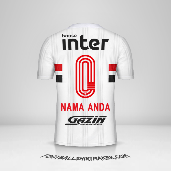Jersey Sao Paulo FC 2020/21 -  nama anda - 0