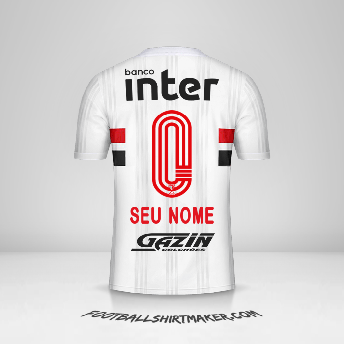 Camisa Sao Paulo FC 2020/21 -  seu nome - 0