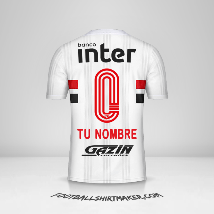 Camiseta Sao Paulo FC 2020/21 -  tu nombre - 0