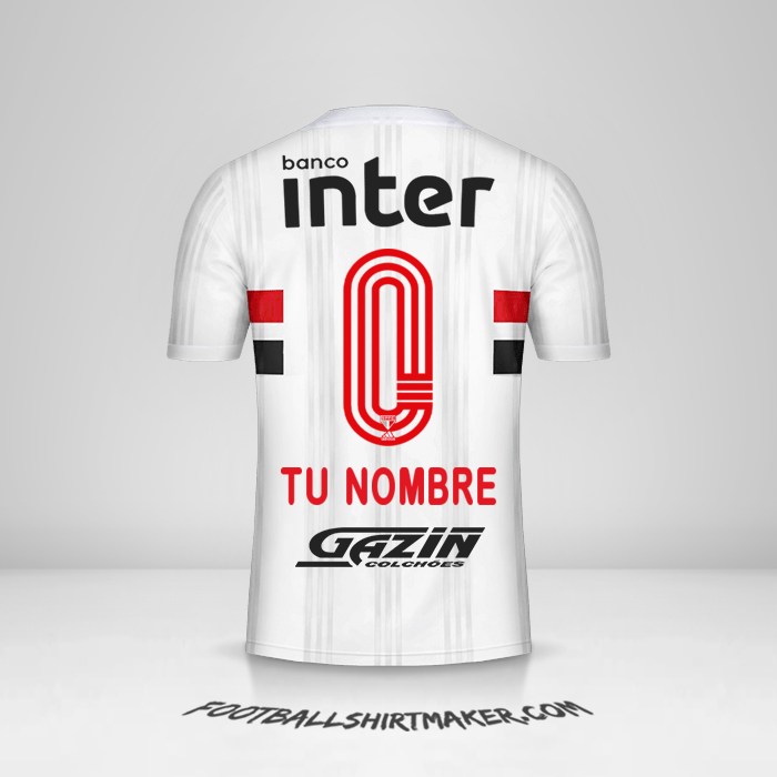 Camiseta Sao Paulo FC 2020/21 -  tu nombre - 0