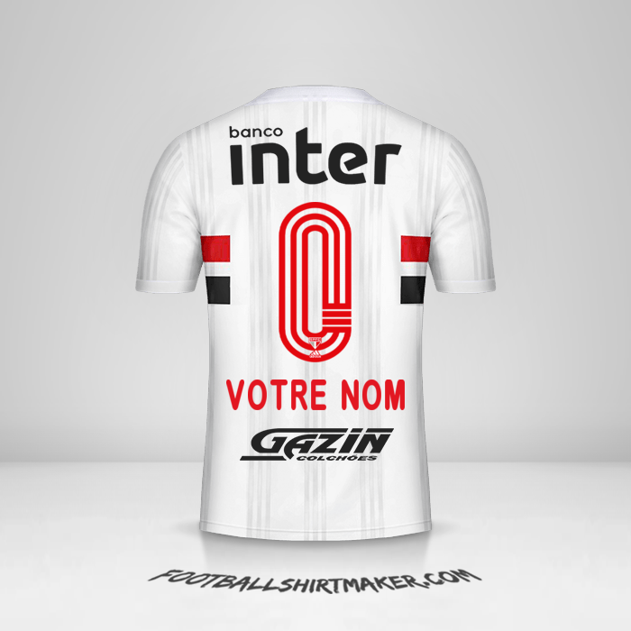 Maillot Sao Paulo FC 2020/21 -  votre nom - 0